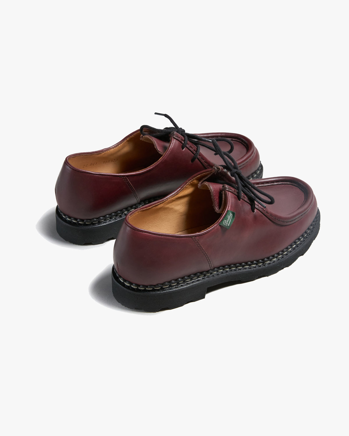 Paraboot Michael Piped Seam Derby Shoe - Chromexcel Bordeaux / Marche Noire