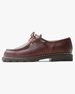 Paraboot Michael Piped Seam Derby Shoe - Lisse Marron / Marche Marron