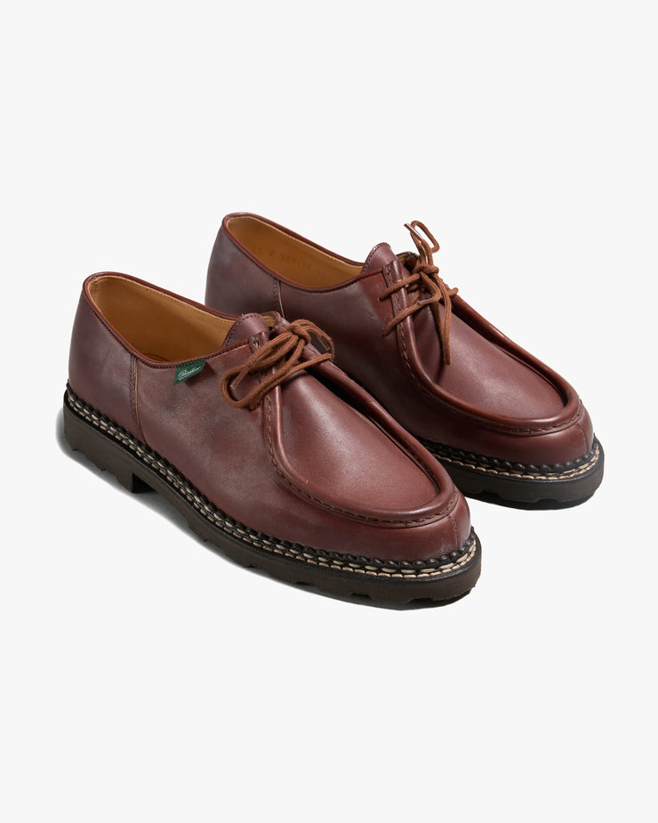 Paraboot Michael Piped Seam Derby Shoe - Lisse Marron / Marche Marron Paraboot Michael Piped Seam Derby Shoe - Lisse Marron / Marche Marron