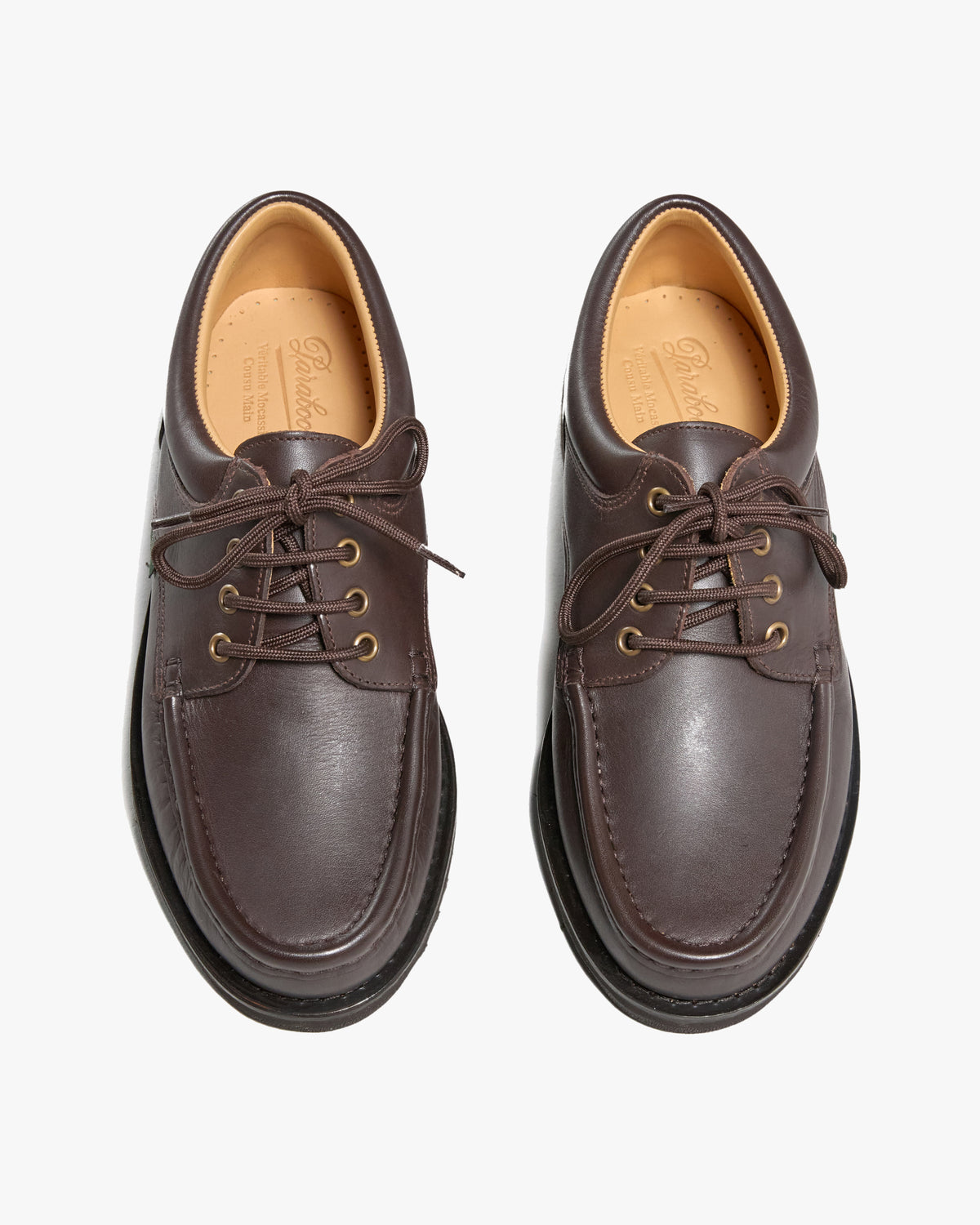 Paraboot Thiers Piped Seam Derby Shoe - Lisse Kenya / Sport Marron | Paraboot Shoes | JEANSTORE