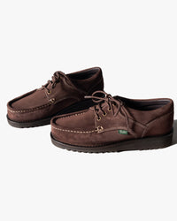 Paraboot Thiers Piped Seam Derby Shoe - Velours Marron / Sport Marron