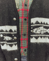 Pendleton Mohair Cardigan - Salmon Falls Black