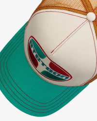 Stetson Ovum Trucker Cap - Green / Ecru | Stetson Hats | JEANSTORE