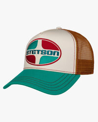 Stetson Ovum Trucker Cap - Green / Ecru | Stetson Hats | JEANSTORE