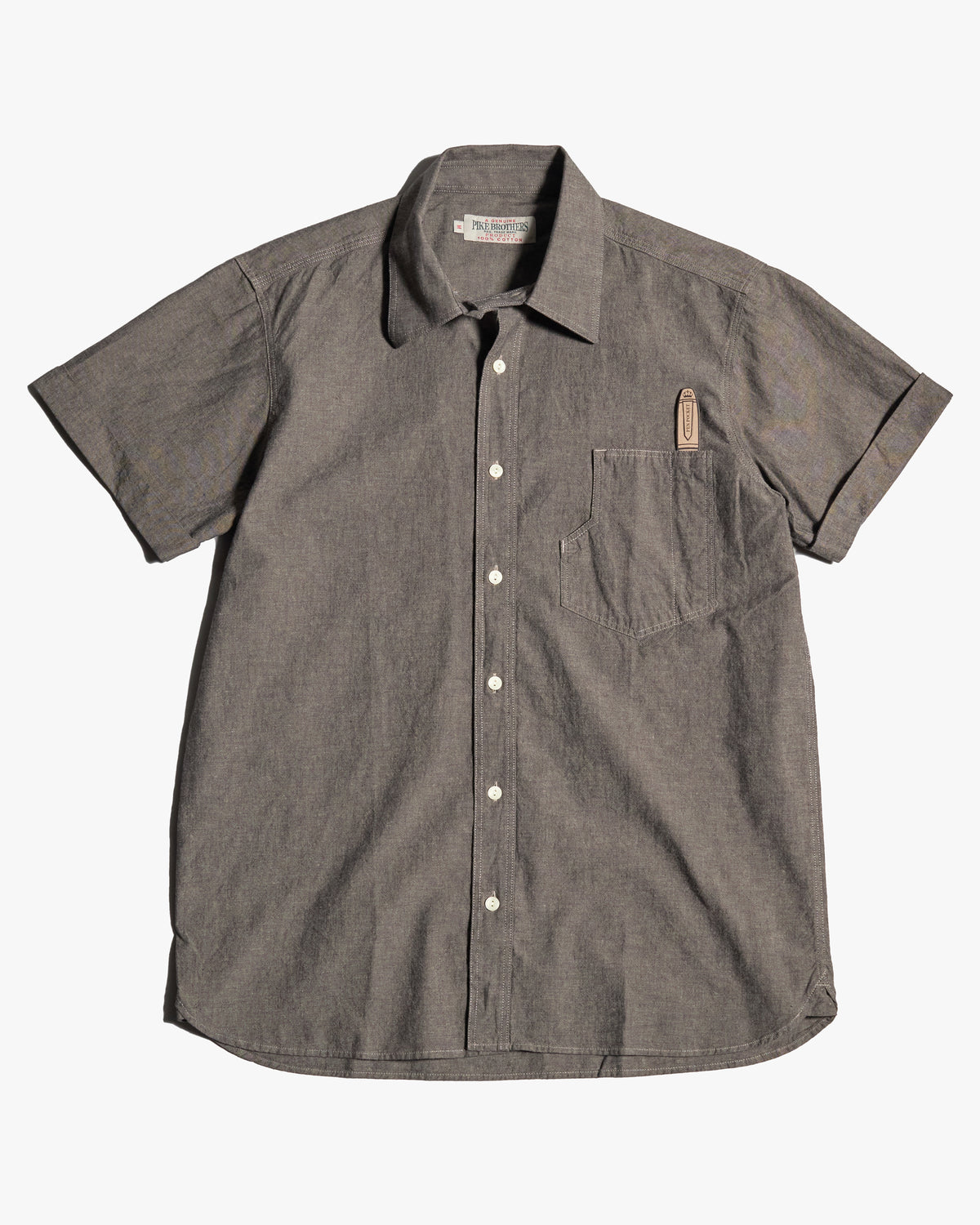 Pike Brothers S/S 1937 Roamer Shirt - Charcoal Grey | Pike Brothers Shirts | JEANSTORE