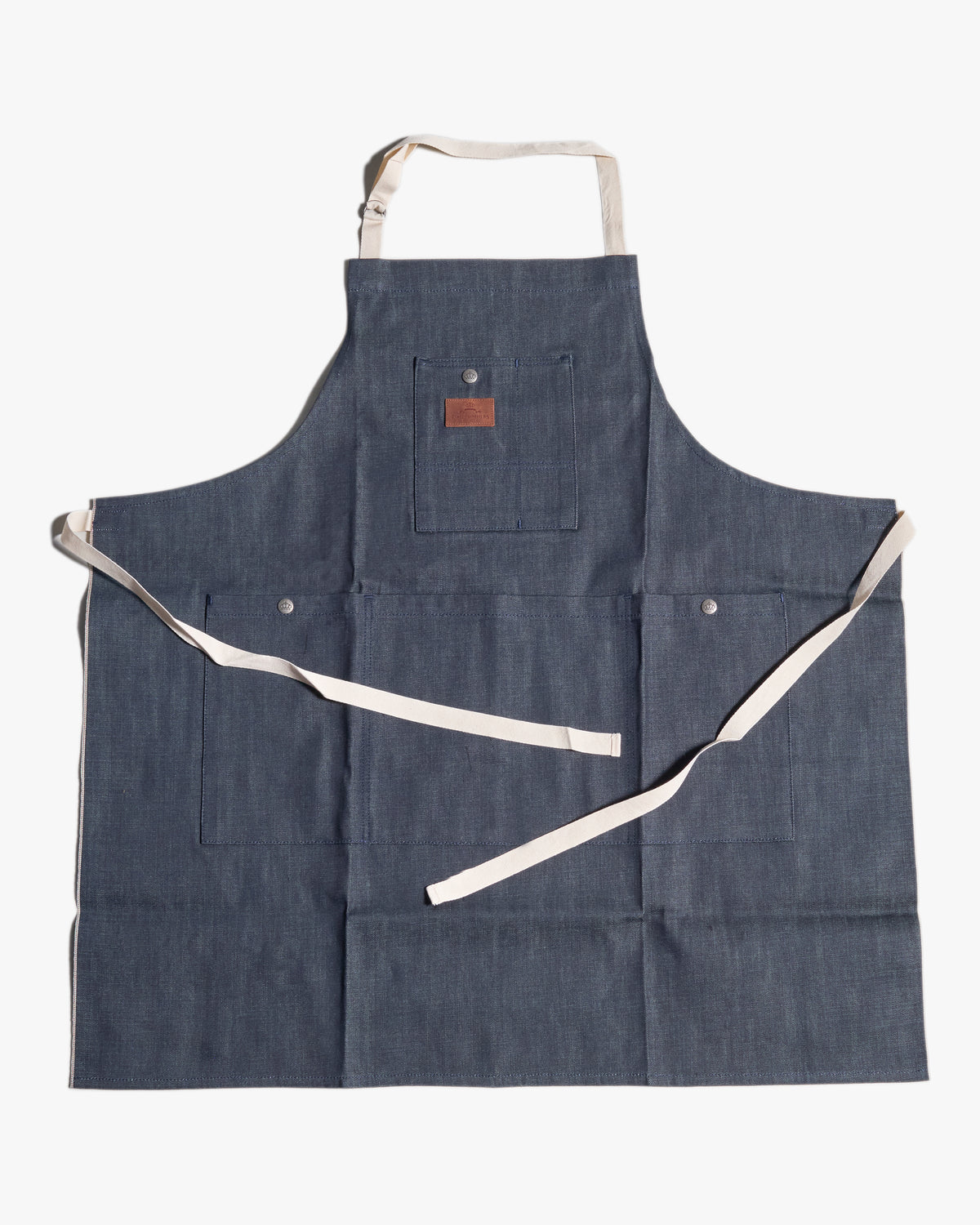 Pike Brothers Selvedge Denim 1927 Shop Apron - 11oz Metal