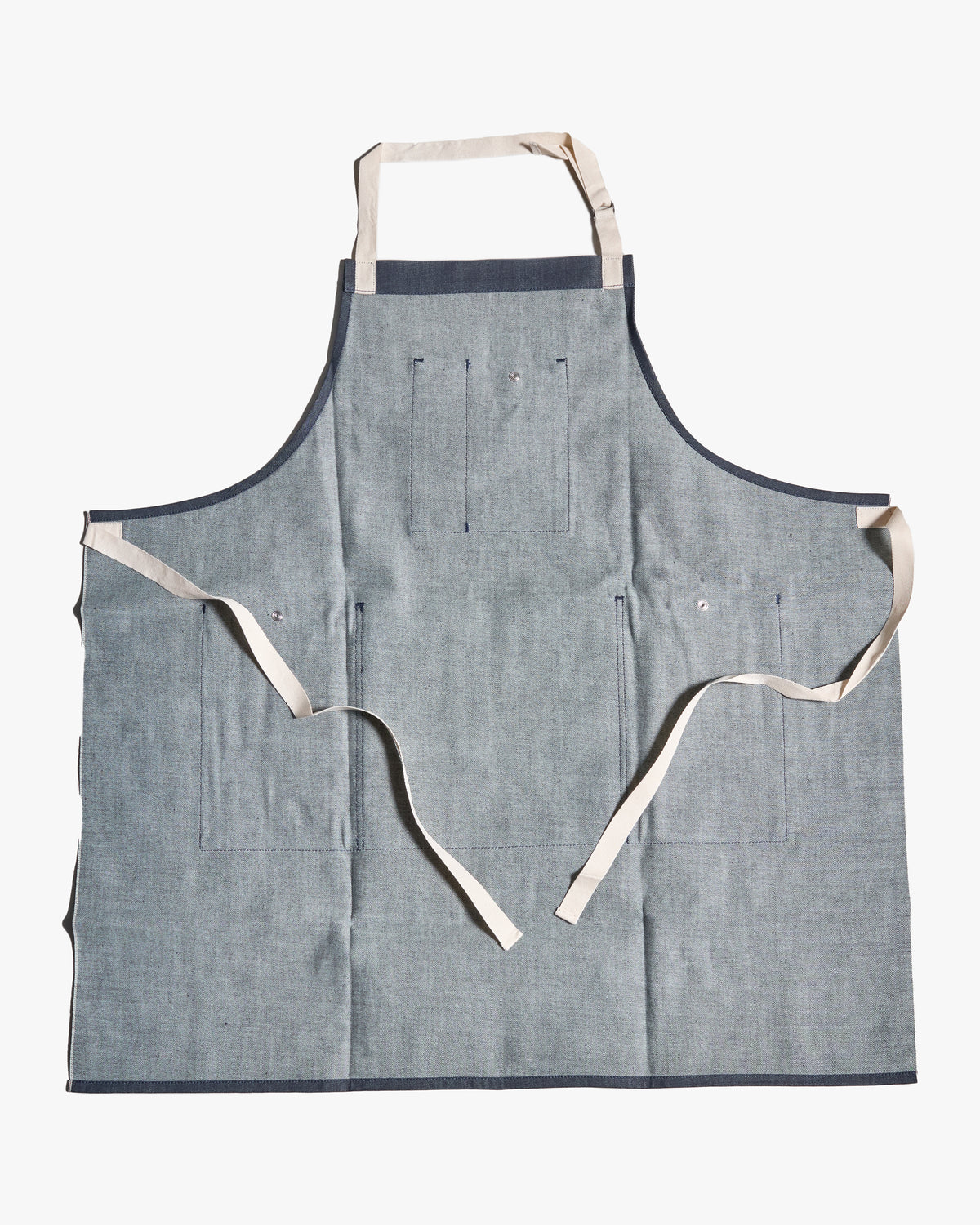 Pike Brothers Selvedge Denim 1927 Shop Apron - 11oz Metal