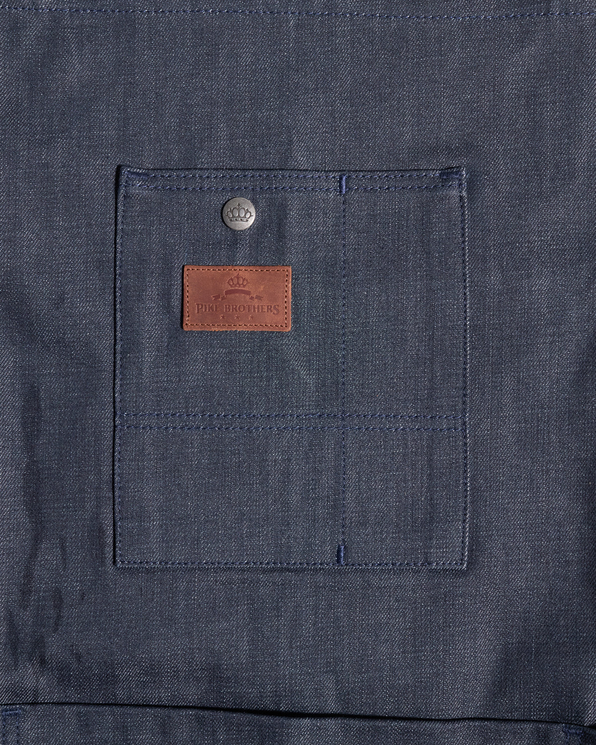 Pike Brothers Selvedge Denim 1927 Shop Apron - 11oz Metal