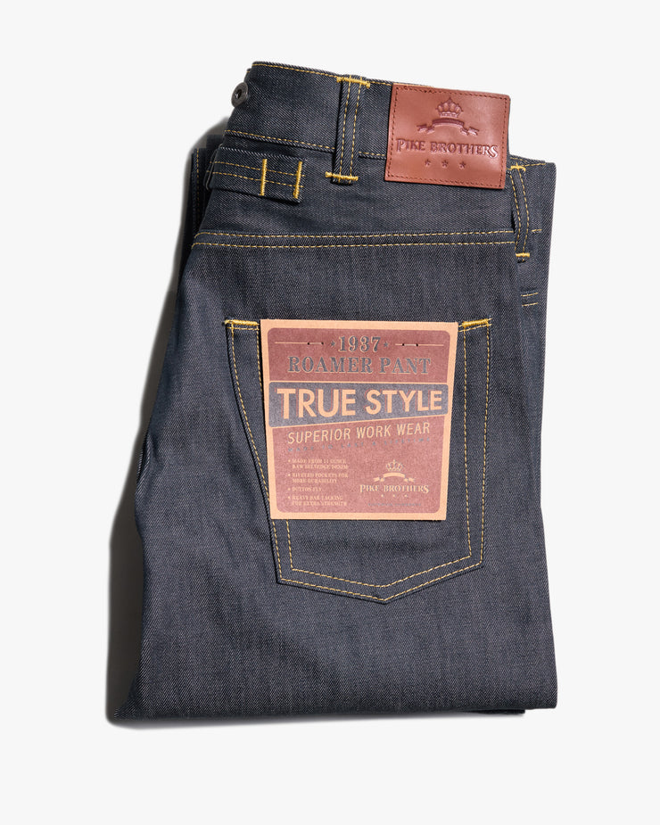 Pike Brothers 1937 Roamer Pant Relaxed Fit Mens Jeans - 11oz Selvedge Metal