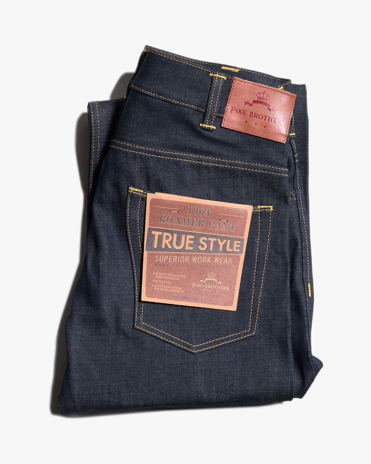 Pike Brothers 1963 Roamer Pant Slim Fit Mens Jeans - 11oz Selvedge Metal