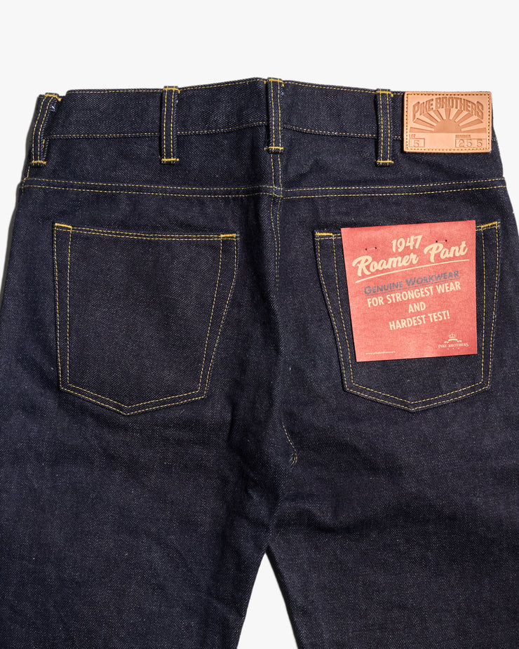 Pike Brothers 1947 Roamer Pant Relaxed Tapered Mens Jeans - 21oz Selvedge Indigo