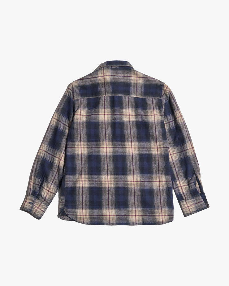 Pike Brothers 1937 Roamer Shirt - Blue / Beige Check Flannel