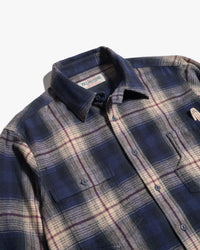 Pike Brothers 1937 Roamer Shirt - Blue / Beige Check Flannel | Pike Brothers Shirts | Jeanstore