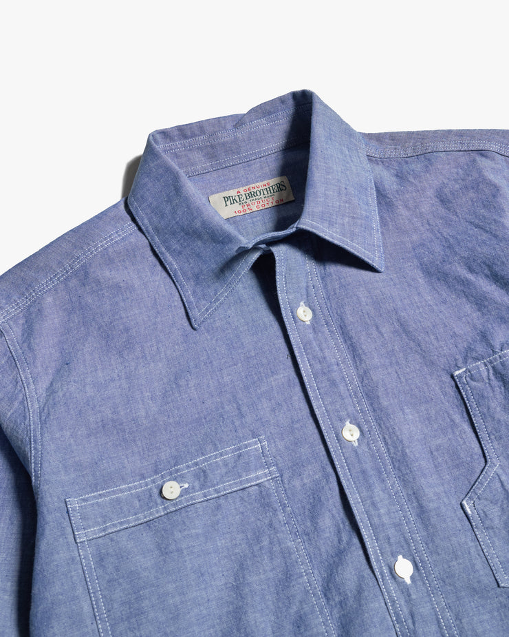 Pike Brothers 1937 Roamer Shirt - Blue Chambray