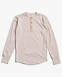 Pike Brothers L/S 1927 Henley Shirt - Ecru Melange