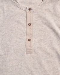 Pike Brothers L/S 1927 Henley Shirt - Ecru Melange