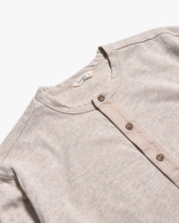 Pike Brothers L/S 1927 Henley Shirt - Ecru Melange