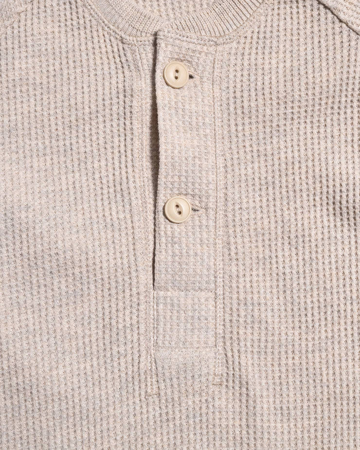 Pike Brothers 1936 Waffle Henley Shirt - Natural