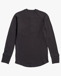 Pike Brothers 1936 Waffle Henley Shirt - Black | Pike Brothers T Shirts | JEANSTORE