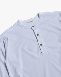 Pike Brothers L/S 1927 Henley Shirt - Pure White | Pike Brothers T Shirts | JEANSTORE