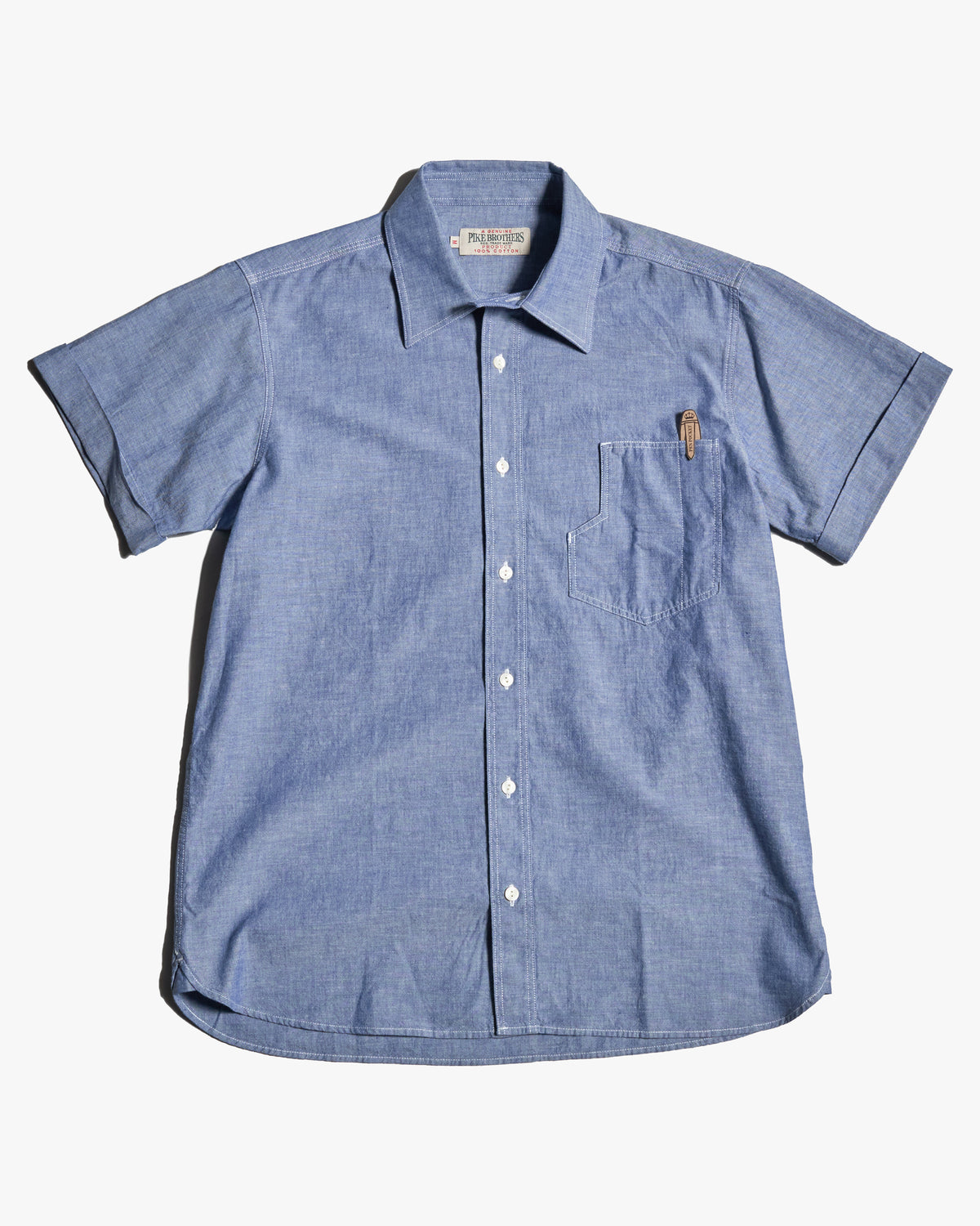 Pike Brothers 1937 S/S Roamer Shirt - Blue Chambray