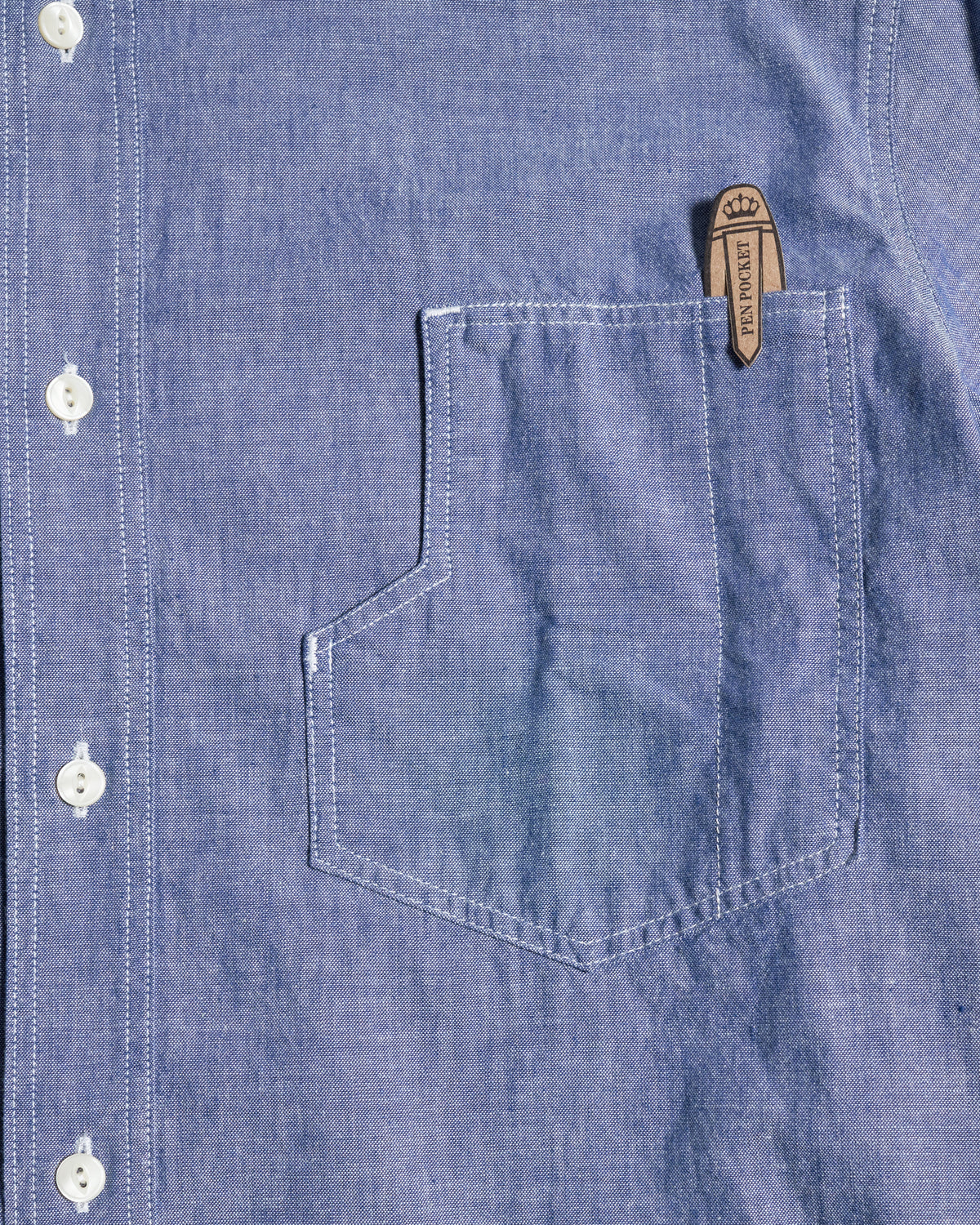 Pike Brothers 1937 S/S Roamer Shirt - Blue Chambray