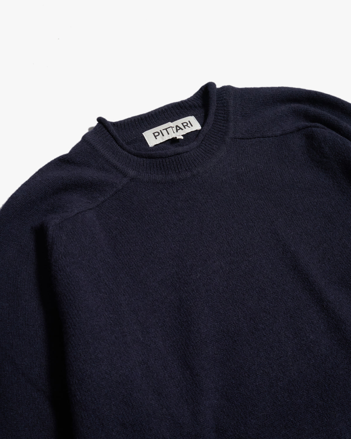 Pittari Usk Lambswool Sweater - Navy