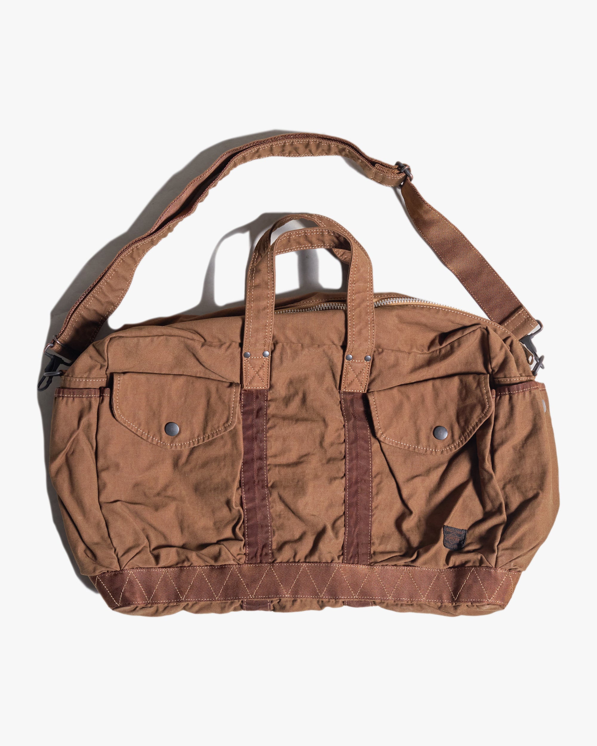 Porter-Yoshida & Co. Crag 2-Way Boston Bag (S) - Coyote