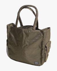 Porter-Yoshida & Co. Unit 2-Way Tote Bag - Khaki | Porter-Yoshida & Co. Bags | JEANSTORE