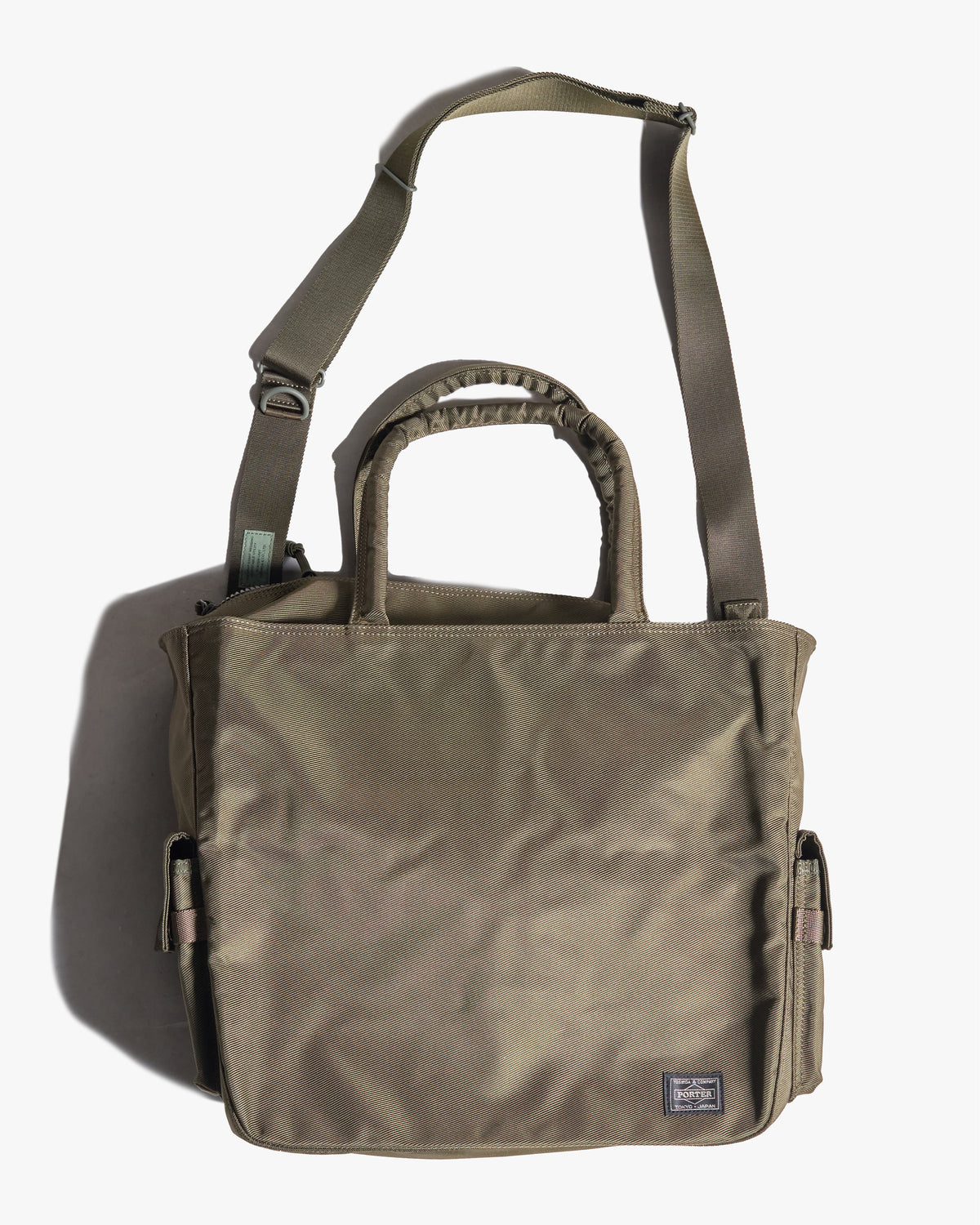 Porter-Yoshida & Co. Unit 2-Way Tote Bag - Khaki | Porter-Yoshida & Co. Bags | JEANSTORE