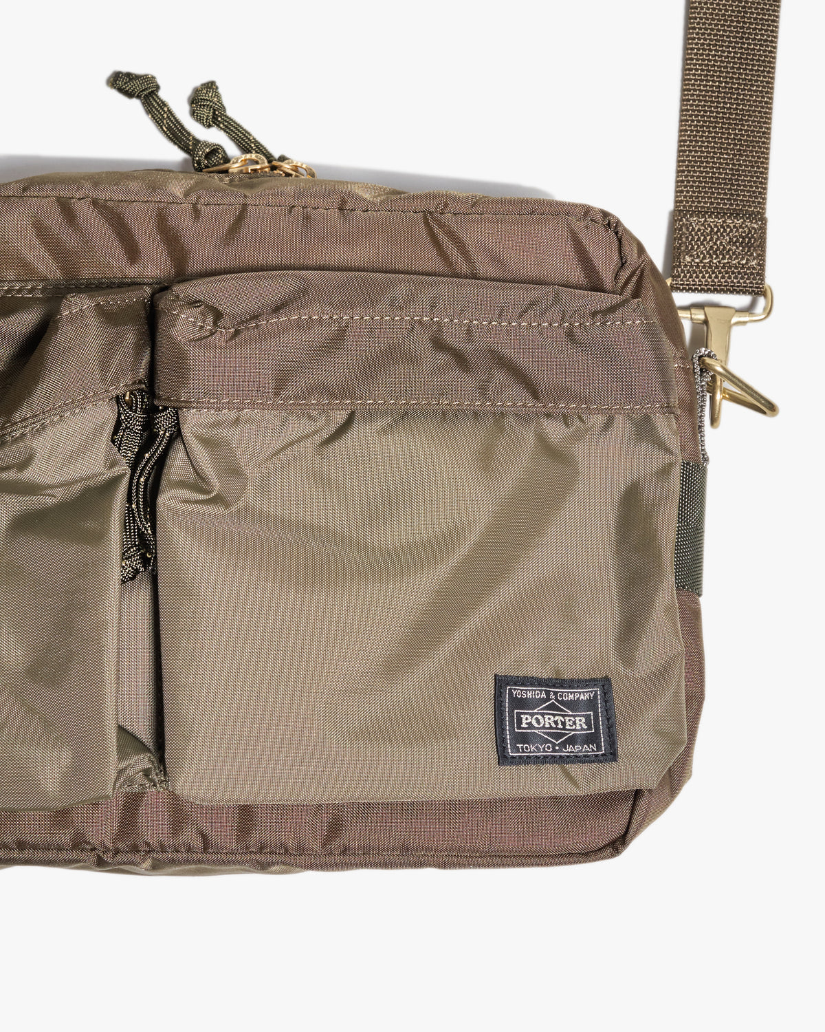 Porter-Yoshida & Co. Force Shoulder Bag S - Olive Drab