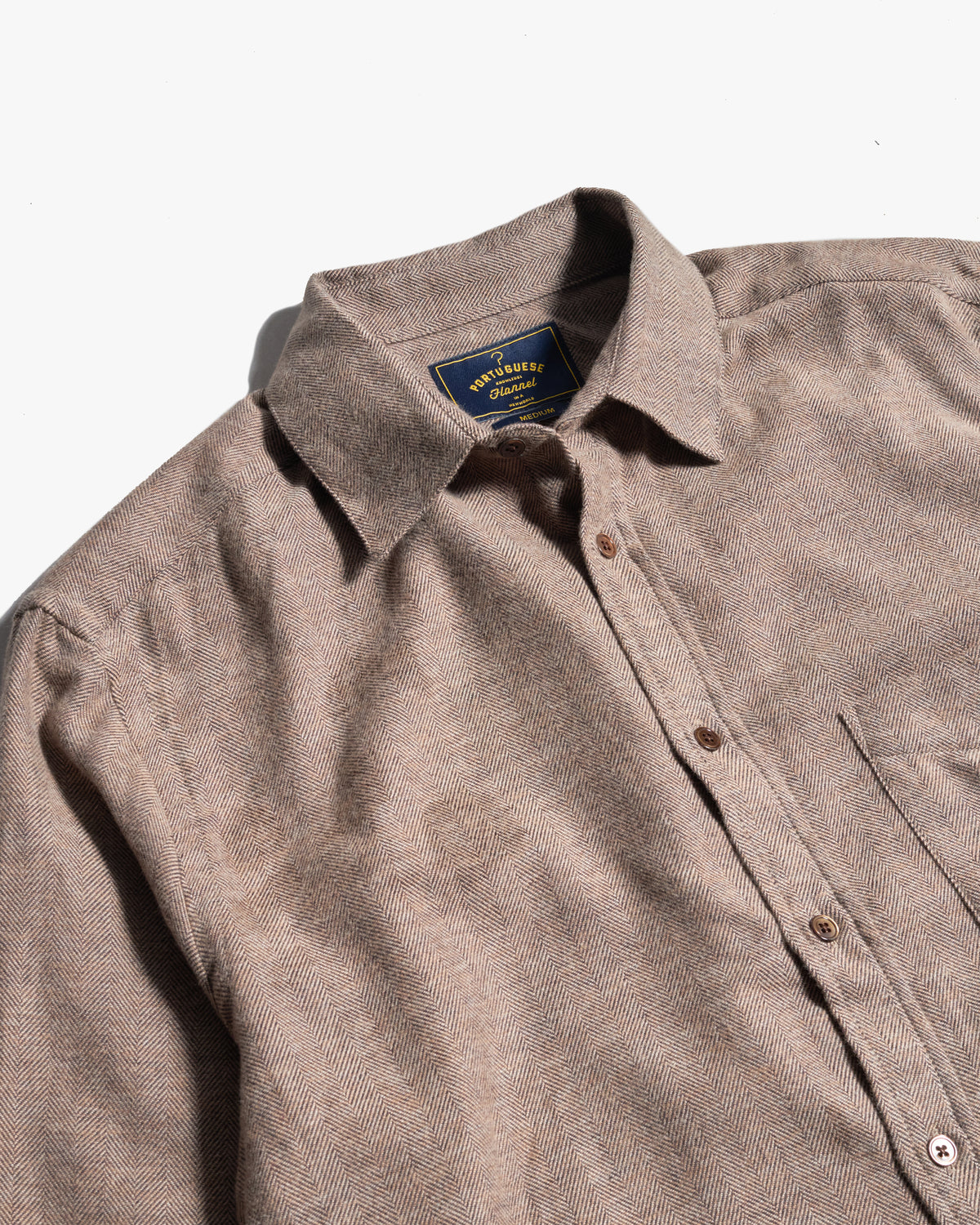 Portuguese Flannel Espiga Shirt - Brown