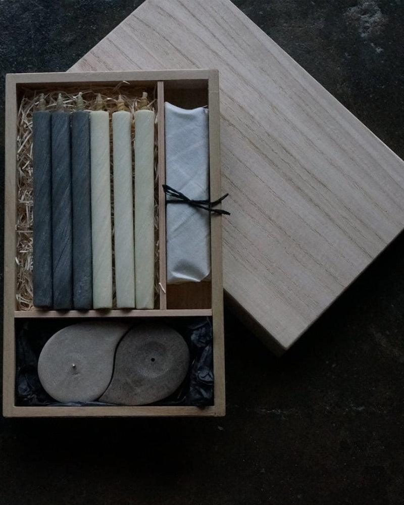 Japan Best Haze Warosuku Purifying Candle & Palo Santo Set - Boxed | Japan Best Miscellaneous | JEANSTORE