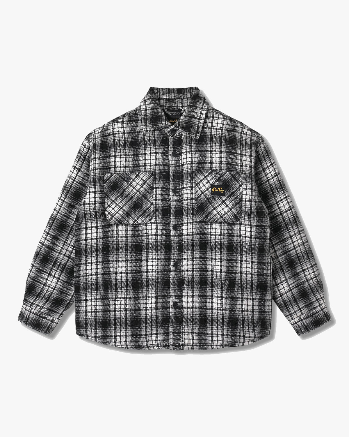 Stan Ray Quilted Plaid Overshirt - Blue | Stan Ray Shirts | JEANSTORE