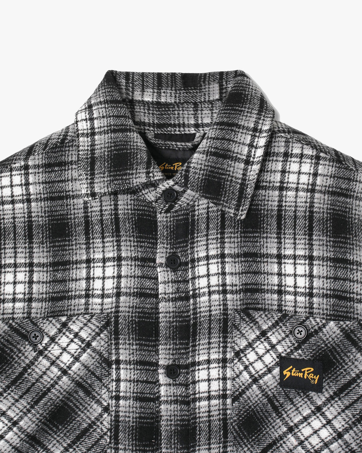 Stan Ray Quilted Plaid Overshirt - Blue | Stan Ray Shirts | JEANSTORE