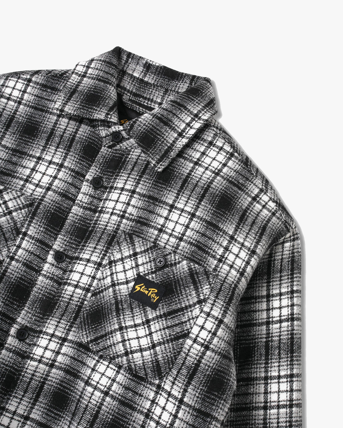 Stan Ray Quilted Plaid Overshirt - Blue | Stan Ray Shirts | JEANSTORE