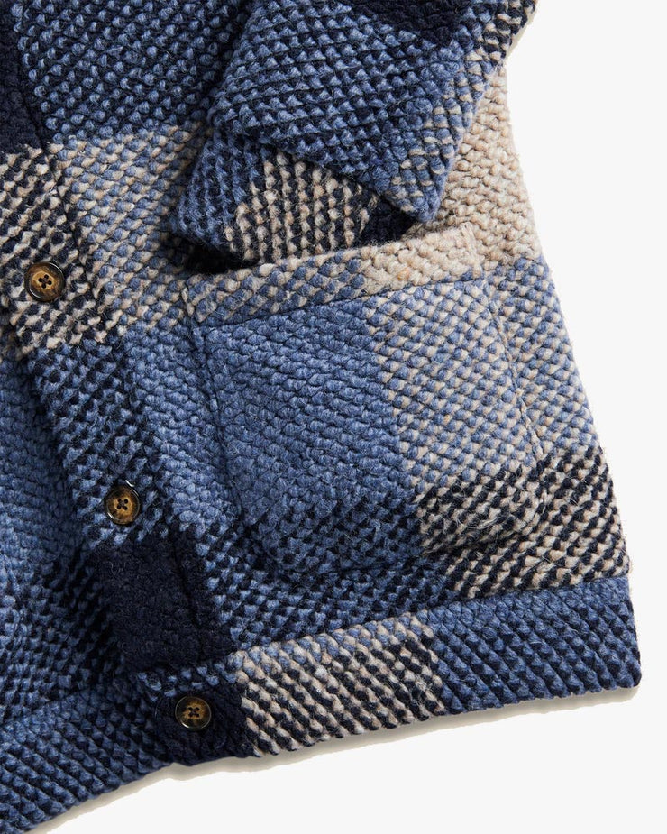 Portuguese Flannel Quintal Cardigan - Blue