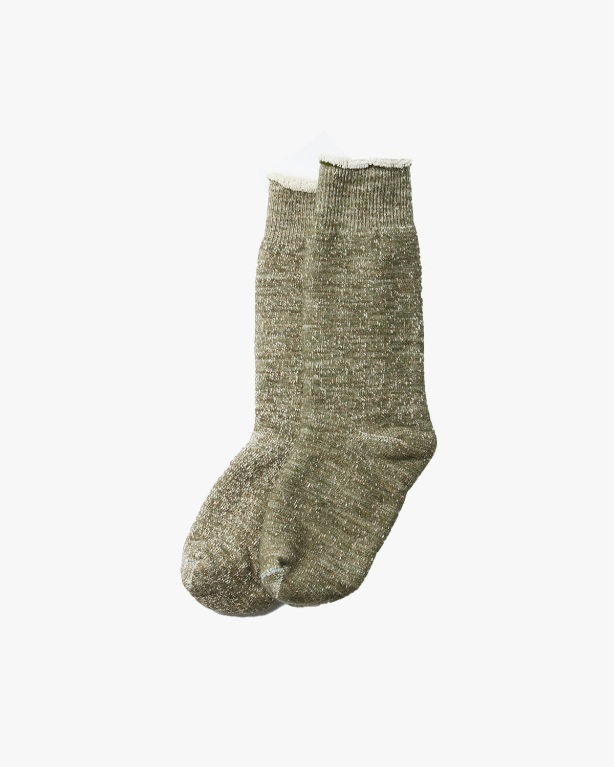 RoToTo R1001 Double Face Crew Socks - Army Green | RoToTo Socks | JEANSTORE