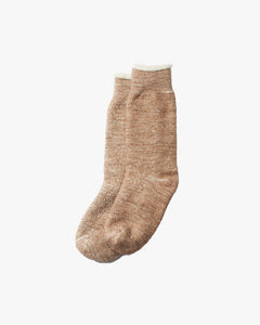 RoToTo R1001 Double Face Crew Socks - Camel