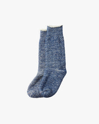 RoToTo R1001 Double Face Crew Socks - Deep Ocean | RoToTo Socks | JEANSTORE