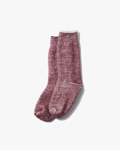 RoToTo R1001 Double Face Crew Socks - Grape