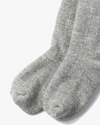RoToTo R1001 Double Face Crew Socks - Medium Grey | RoToTo Socks | JEANSTORE