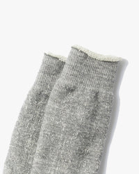 RoToTo R1001 Double Face Crew Socks - Medium Grey | RoToTo Socks | JEANSTORE