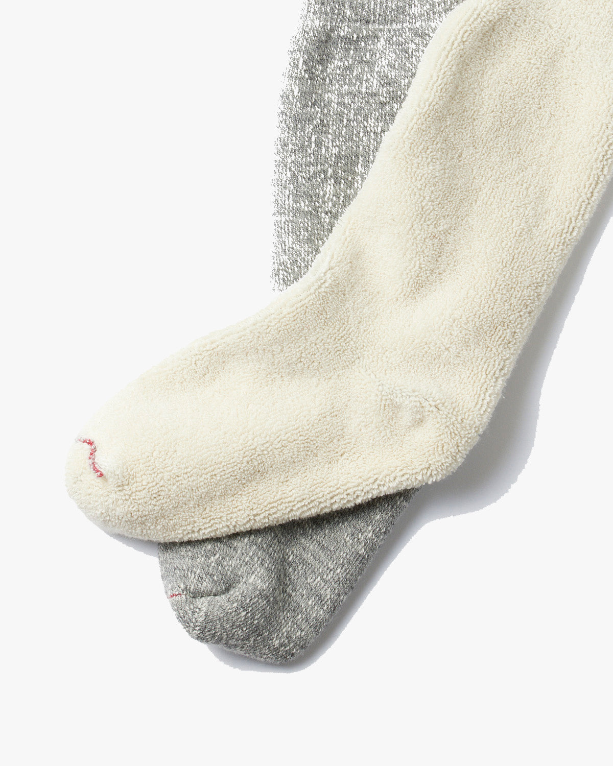 RoToTo R1001 Double Face Crew Socks - Medium Grey | RoToTo Socks | JEANSTORE