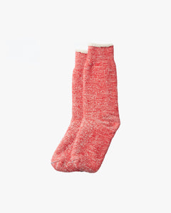 RoToTo R1001 Double Face Crew Socks - Red