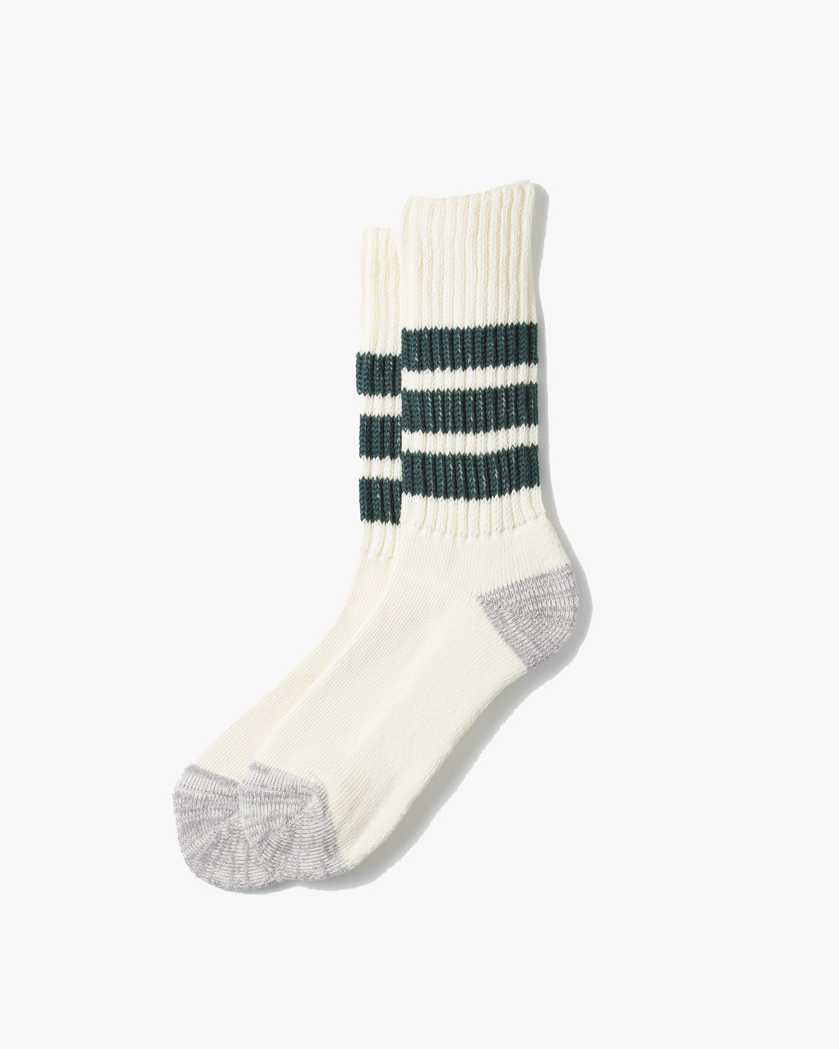 RoToTo R1255 Coarse Ribbed Oldschool Socks - Dark Green | RoToTo Socks | JEANSTORE