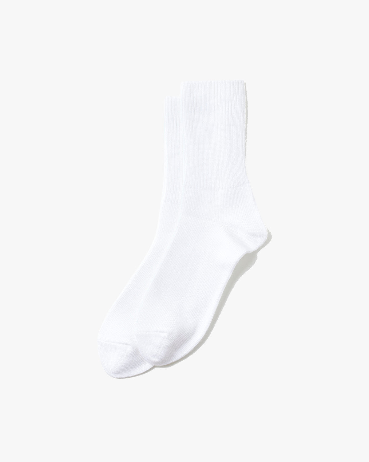 RoToTo R1427 Organic Daily 3-Pack Ribbed Crew Socks - White | RoToTo Socks | JEANSTORE