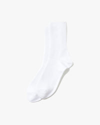 RoToTo R1427 Organic Daily 3-Pack Ribbed Crew Socks - White | RoToTo Socks | JEANSTORE