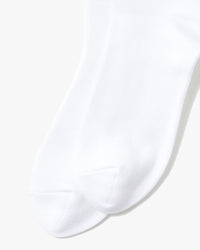 RoToTo R1427 Organic Daily 3-Pack Ribbed Crew Socks - White | RoToTo Socks | JEANSTORE