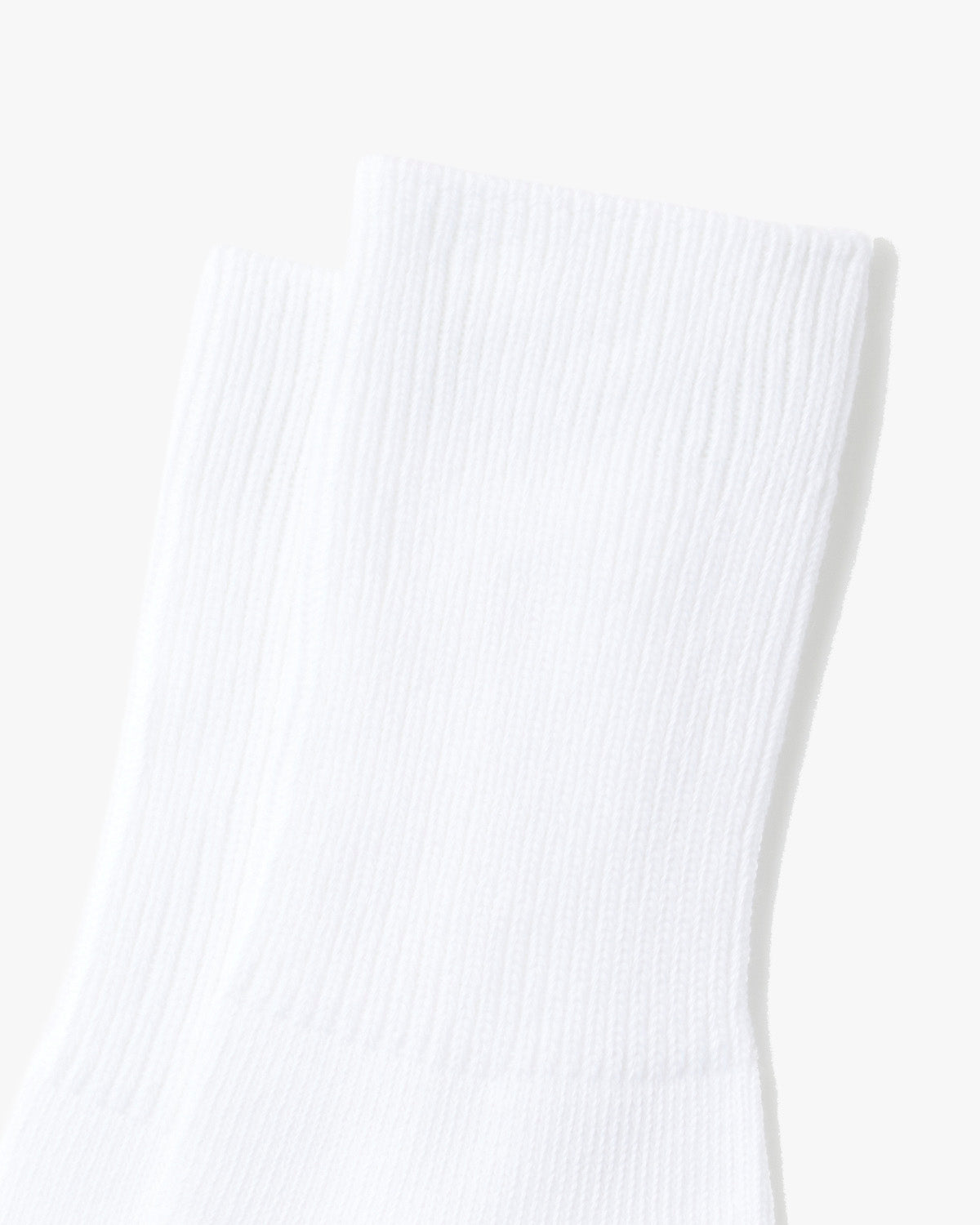 RoToTo R1427 Organic Daily 3-Pack Ribbed Crew Socks - White | RoToTo Socks | JEANSTORE